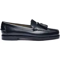 Sebago pour femme. 7001560 Mocassins classiques en cuir Will noir (40), Plat, 1 à 3 cm, Aucun, Casuel, Fête