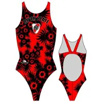 Turbo River Plate Swimsuit Rouge,Noir XL Femme