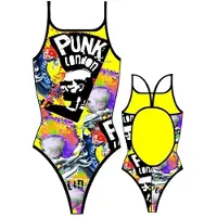 Turbo Punk London Thin Strap Swimsuit Jaune 3-4 Years Fille