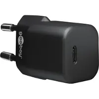 Goobay 59715 USB-C PD (Power Delivery) chargeur rapide nano (30 W) noir adapté aux appareils avec USB-C (Power Delivery) comme par ex. iPhone 12