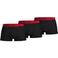 HUGO Lot de trois boxers hommes - Noir