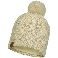 Buff Knitted Polar Beanie Beige