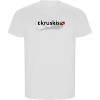 Kruskis Diver Flags Eco Short Sleeve T-shirt Blanc 2XL Homme