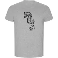 Kruskis Seahorse Tribal Eco Short Sleeve T-shirt Gris L Homme