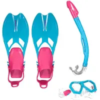 Speedo Leisure Snorkeling Set Bleu L-XL Enfants