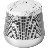 Lexon Enceinte bluetooth Miami-Sound de marbre blanc