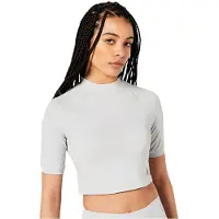 Superdry Run 3/4 Tight Crop Short Sleeve T-shirt Blanc XL Femme