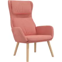 The Living Store fauteuil inclinable en velours rose