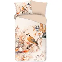 Good Morning Bettbezug "oiseau et fleurs" - multi - (140x200/220 cm) - Baumwolle