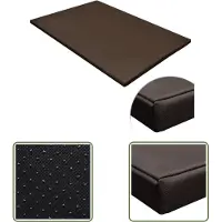 The Living Store Tapis pour chien Plat Rectangulaire Marron L