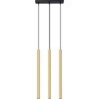 Sollux Lampe pendante PASTELO 3L or poli 3xG9 8W acier 90x5x30cm