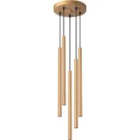 Sollux Lampe pendante PASTELO 5P or 5xG9 8W acier 110x25x25cm