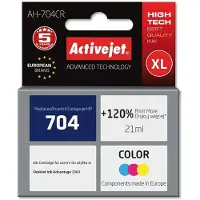 ActiveJet Cartouche d'encre AH-704CR pour imprimante HP. Compatible avec HP 704 CN693AE ; qualité supérieure ; 21 ml ; couleur. Permet d'imprimer 120 % de pages en plus.