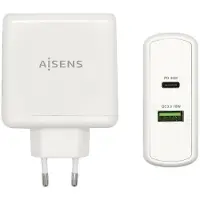 Aisens Chargeur mural ASCH-2PD30QC-W/ 1xUSB Type-C/ 1x USB/ 48W