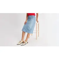 Levi's pour femme. A9316-0001 Jupe A-line taille haute Decon bleu (23), Casuel, Coton, Denim