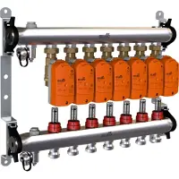 Belimo Manifold 7 X Vannes De Zone 24VAC/DC 75s 2-10V 1Nm IP40 Borne EM-ECQ-07F/CQ24A-SR-T