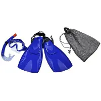 Eqsi 70019 Snorkeling Set Bleu EU 32-35