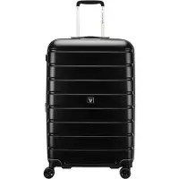 Roncato Relife Trolley 4 roues 73 cm avec soufflet d'extension, Valise, Noir