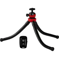 Mikamax Support de téléphone noir Trépied - Octopus 30 cm