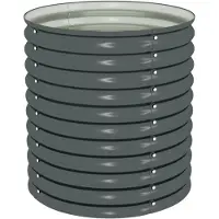 vidaXL Lit surélevé de jardin 80x80x81 cm Acier galvanisé Gris