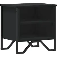 vidaXL Table de chevet Noir 40 x 30 x 40 cm Aggloméré