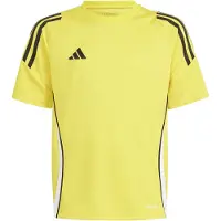 Adidas Garçons, T-shirt de sport, TIRO24 JSY Y (140), Jaune, Blanc, 140