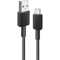 Anker Câble d'alimentation et de données , USB-A (M) vers USB Type-C (M), 0,9 m, taux de transfert 480 Mbps, gaine en nylon tressé, Noir, "A81H5G11"