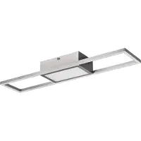 TRIO Plafonnier LED en acier inoxydable Rigido