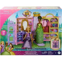 Disney Princess Castle Shaped Portable Wardrobe Play Set Doll Rose Enfants