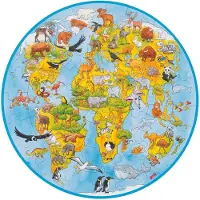 Goki - Puzzle XXL le monde - GOLLNEST &amp; KIESEL