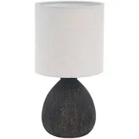 Versa Lampe dedetisch noir céramique 14 x 28 x 14 cm