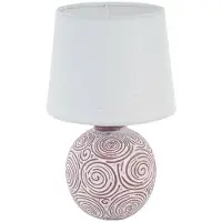 Versa Lampe De Table - Versa - S3411735 - Céramique Marron - 19,5 X 19,5 X 31,5 Cm - Électrique