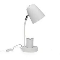 Versa Lampe De Bureau - Versa - Versa Blanc - Métal - 25w - 1 Ampoule - Design Contemporain