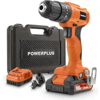 Powerplus Perceuse-visseuse à percussion sans fil - Dual Power - POWDPO1110 - 3 en 1 - 20 V - avec batterie et chargeur