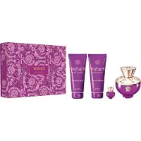 Versace Dylan Purple Pour Femme set eau de parfum spray 100ml + lait corporel 100ml + gel douche 100ml + eau de parfum 5ml