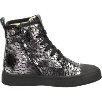 Shoesme Veterschoen hoog Veterschoen hoog - Zilverkleur - Maat 28