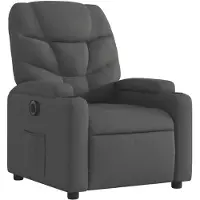 vidaXL Fauteuil relax électrique noir tissu