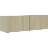 vidaXL Armoire TV Chêne Sonoma 100x30x30 cm Bois composite