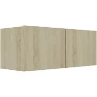 vidaXL Armoire TV Chêne Sonoma 80x30x30 cm Bois composite