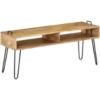 vidaXL Meuble TV en bois de manguier massif 110 x 35 x 45 cm