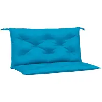 vidaXL Coussins de banc de jardin 2 pcs. Bleu clair 100x50x7 cm Tissu Oxford