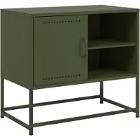 vidaXL Armoire TV jaune moutarde 100,5x39x60,5 cm Acier