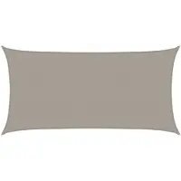 vidaXL Voile d'ombrage 160 g/m² rectangulaire gris clair 2,5x5 m PEHD