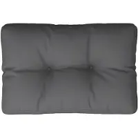 vidaXL Coussin de palette anthracite 50x40x12 cm tissu