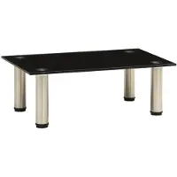 vidaXL Table TV 40x35x17 cm noir verre trempé
