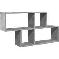 vidaXL Étagère murale gris béton 100x20x53 cm bois d'ingénierie