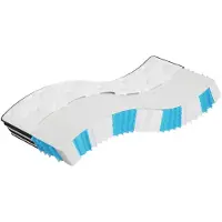 vidaXL Matelas à ressorts ensachés moyen 90x200 cm