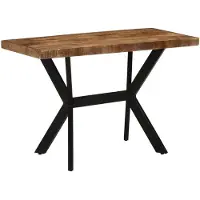 vidaXL Table de salle à manger 110x55x75 cm en bois massif de manguier