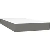 vidaXL Matelas à poches pour enfants, gris foncé, 80X160 cm, tissu Lumarko !