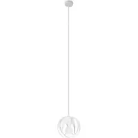 Sollux Lampe pendante TULOS 1 blanc 1xE27 15W acier 125x16x16cm